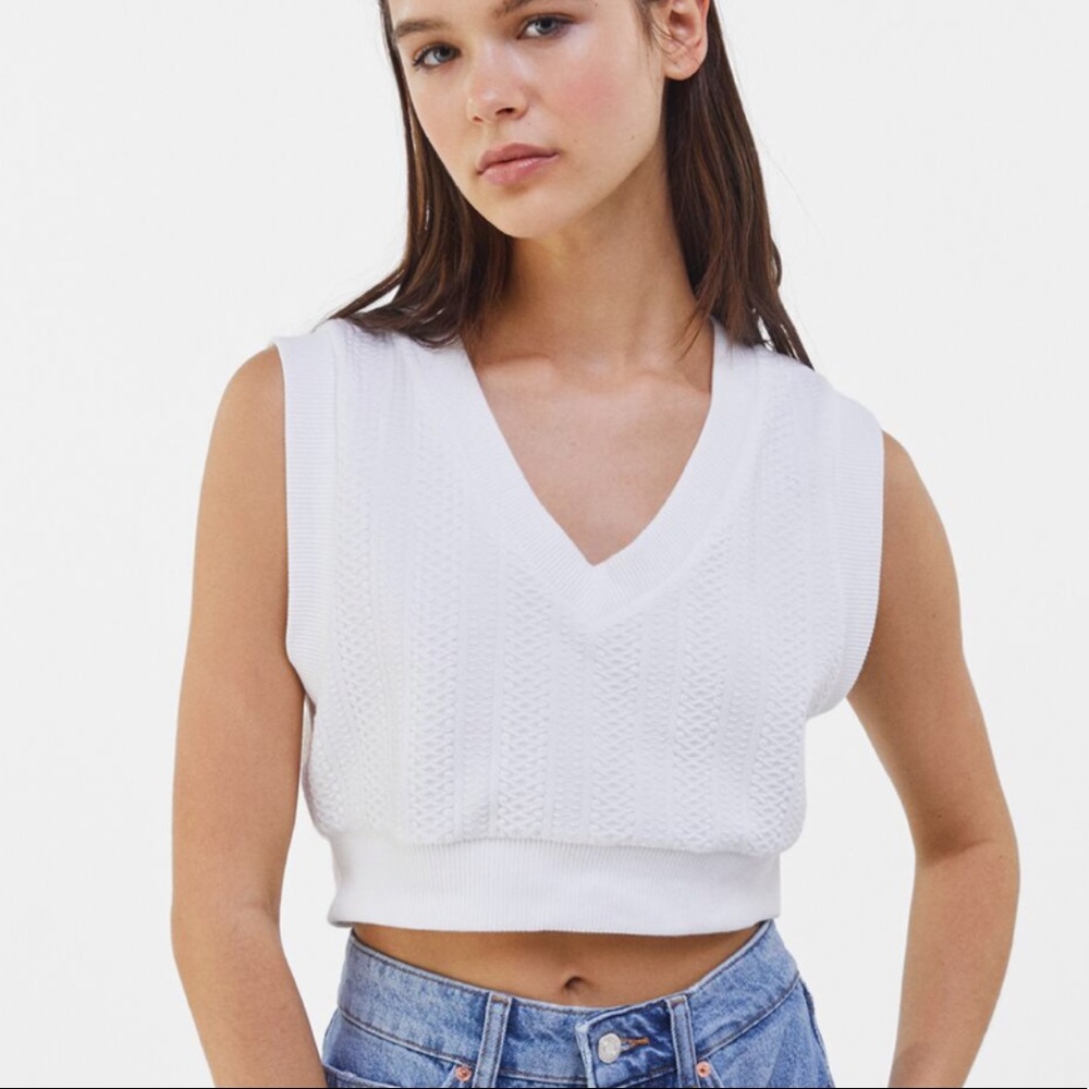 Bershka White Tank